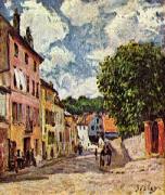Alfred Sisley Strabe in Moret-Sur Loing oil painting reproduction